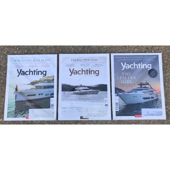SET OF 3 YACHTING MAGAZINES JAN-AUG-OCT 2017 IN GREAT SHAPE, FREE SHIPPING - Picture 1 of 4
